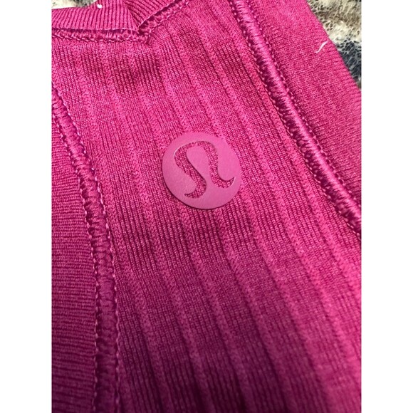 Lululemon Athletica | Ebb To Street Berry Ribbed Tank | 8 - Picture 4 of 5